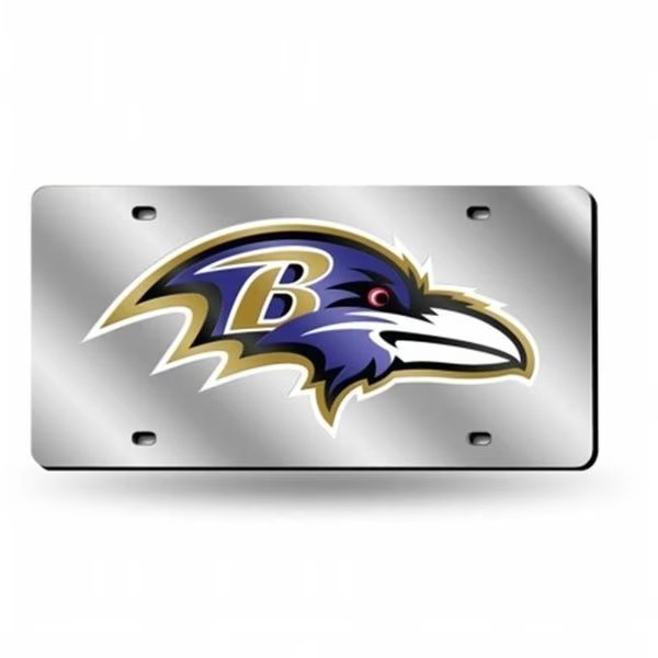 Rico Industries RIC-LZS0701 Baltimore Ravens NFL Laser Cut License Plate Tag, Rico Industries, Mfr#: LZS0701